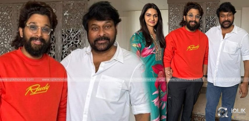 Icon Star Allu Arjun Meets Megastar Chiranjeevi