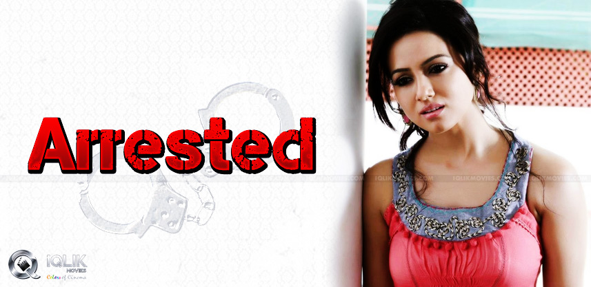 kaththi-heroine-sana-khan-arrested-for-an-assault